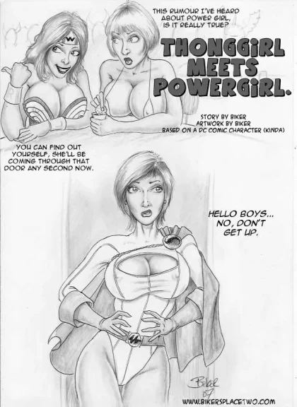 Thong Girl Meets Power Girl Thong Girl Meets Power Girl
