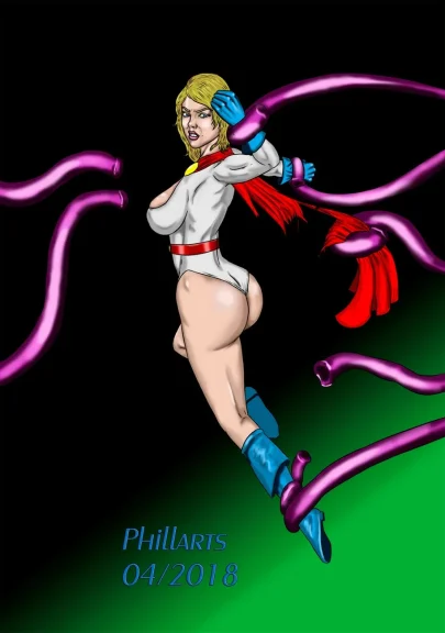 Power Girl vs Tentacles Power Girl vs Tentacles