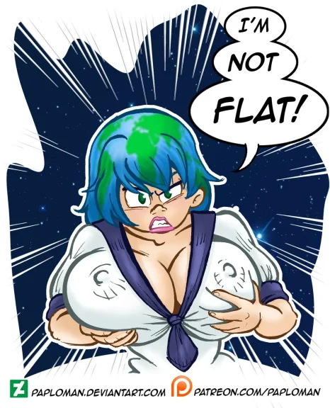 Earth-Chan Isn’t Flat Earth-Chan Isn't Flat
