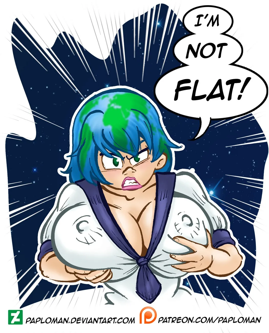 Earth-Chan Isn't Flat