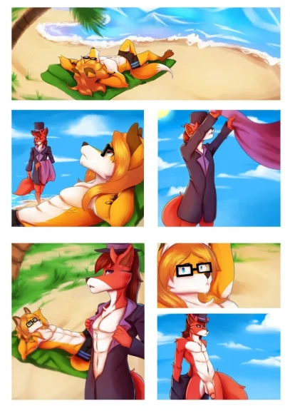 A Foxy Day At The Beach A Foxy Day At The Beach