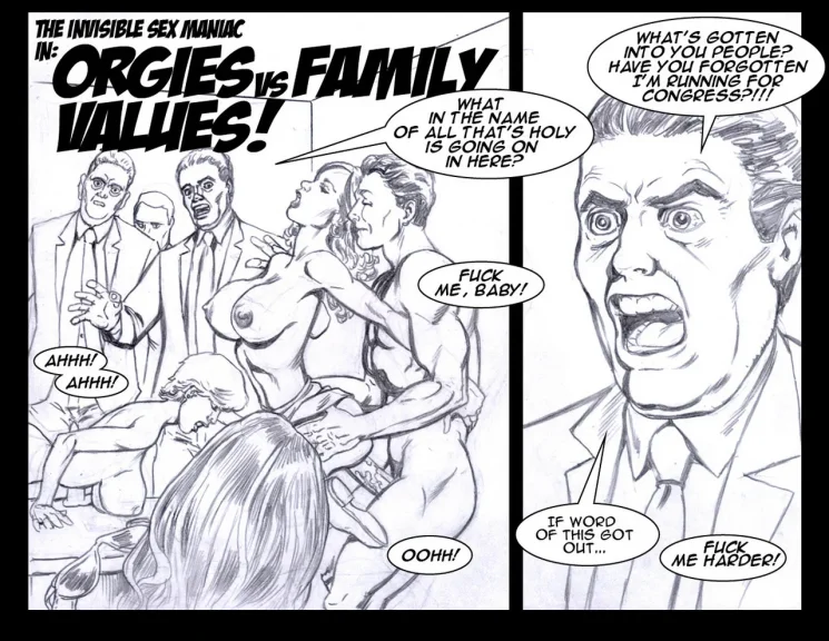 Invisible Sex Maniac – Orgies Vs Family Values Invisible Sex Maniac - Orgies Vs Family Values