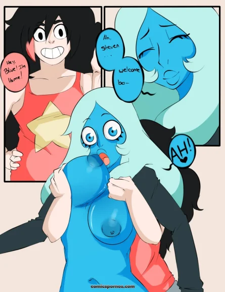 Blue-Skinned Beauty: Sci-Fi Romance Comic